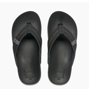 Reef Boys Charcoal Black Sandals Flipflops SIZE 6/7